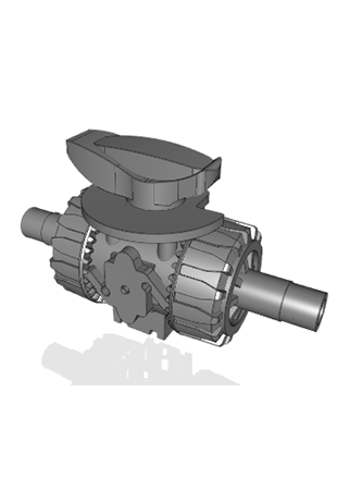 VKRDM | DUAL BLOCK® regulating ball valve with male ends for socket welding, metric series