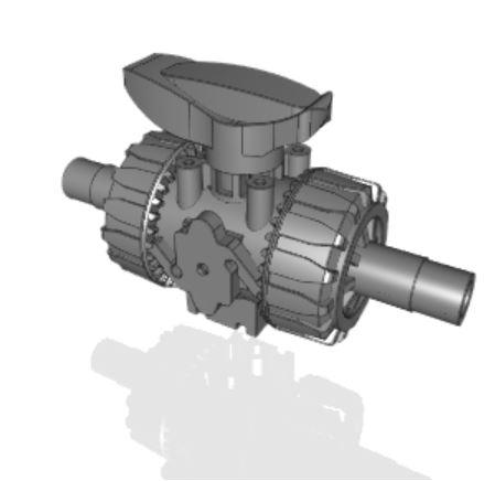 VKRDV | DUAL BLOCK® regulating ball valve with male ends for solvent welding, metric series