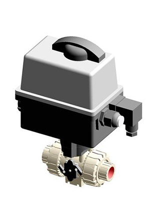 VKRFM/CE 24 V AC/DC 4-20 mA | Electrically actuated DUAL BLOCK® regulating ball valve with BS parallel socket threaded ends and modulating electric actuator 24 V AC/DC