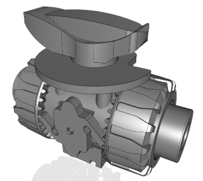 VKRIF | DUAL BLOCK® regulating ball valve with female ends for socket welding, metric series