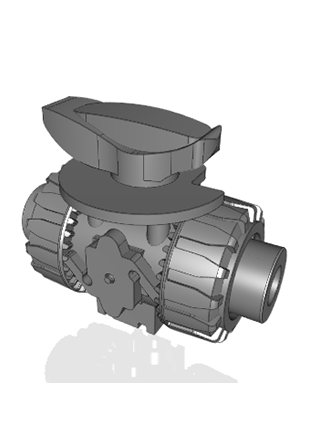 VKRIM | DUAL BLOCK® regulating ball valve with female ends for socket welding, metric series