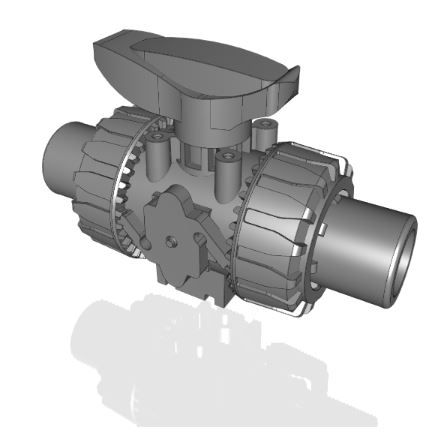 VKRJV | DUAL BLOCK® regulating ball valve with female ends for solvent welding, JIS series