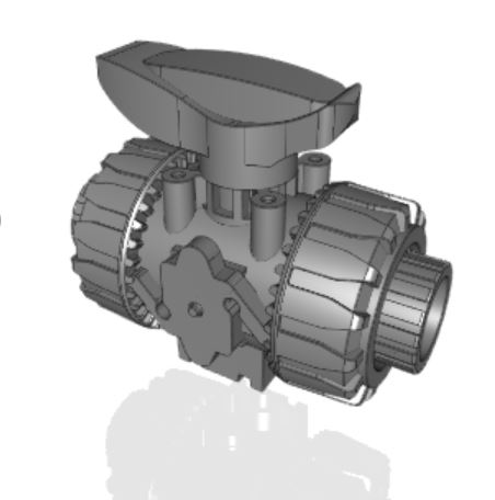 VKRLV | DUAL BLOCK® regulating ball valve with female ends for solvent welding, BS series
