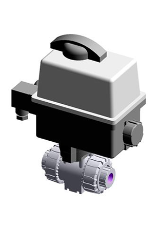 VKRNV/CE 24 V AC/DC 4-20 mA | Electrically actuated DUAL BLOCK® regulating ball valve with NPT series threaded female ends and modulating electric actuator 24 V AC/DC