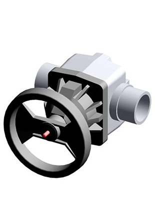 VMDC | Diaphragm valve with male ends for solvent welding, metric series