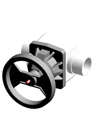 VMDF | Diaphragm valve with male ends for solvent welding, metric series