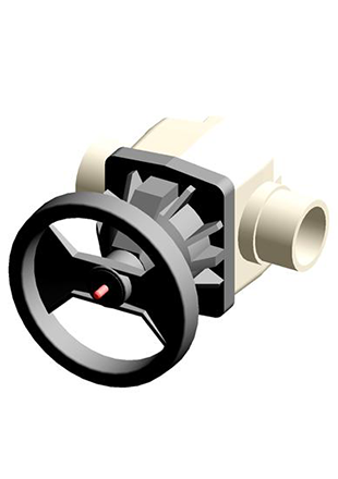 VMDM | Diaphragm valve with male ends for solvent welding, metric series