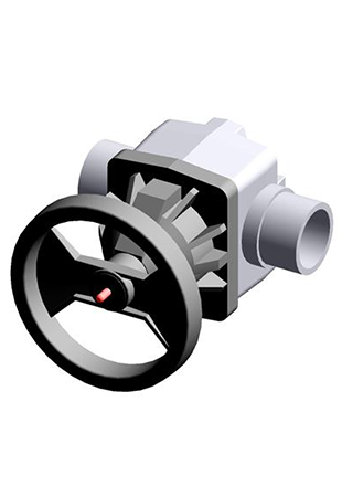 VMDV | Diaphragm valve with male ends for solvent welding, metric series