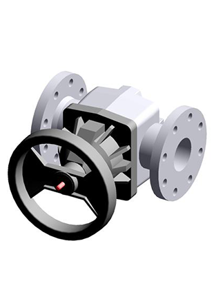 VMOV | Diaphragm valve with flanged monolithic body, drilled PN10/16. Face to face according to EN 558-1