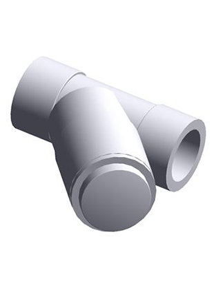 VRIV | Check valve with female ends for solvent welding, metric series