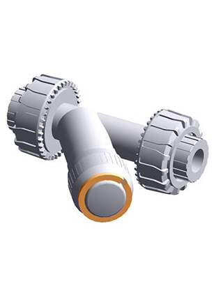 VRUIV | Check valve with female union ends for solvent welding, metric series