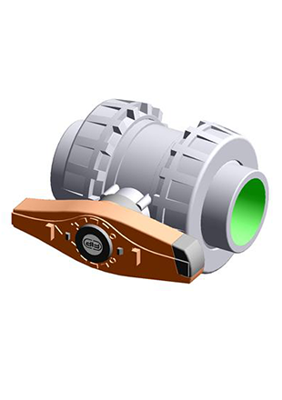 VXEGV | Easyfit 2-way ball valve with female ends, JIS thread