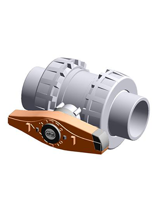 VXEJV | Easyfit 2-way ball valve with female ends, JIS series