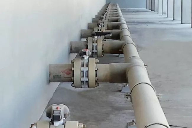 Usine de production d'eau potable