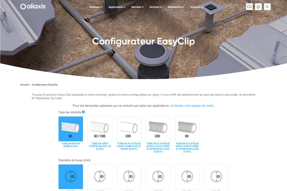 Le configurateur Easy Clip Le configurateur Easy Clip